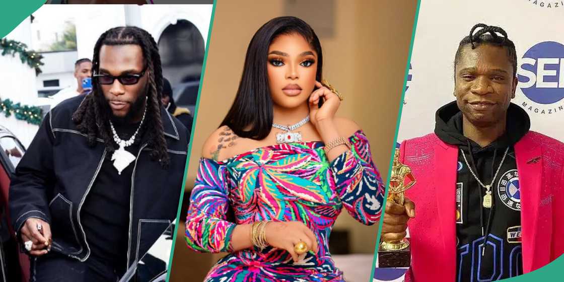 Burna Boy, Bobrisky, Speed Darlington Burna Boy, Bobrisky, Speed Darlington