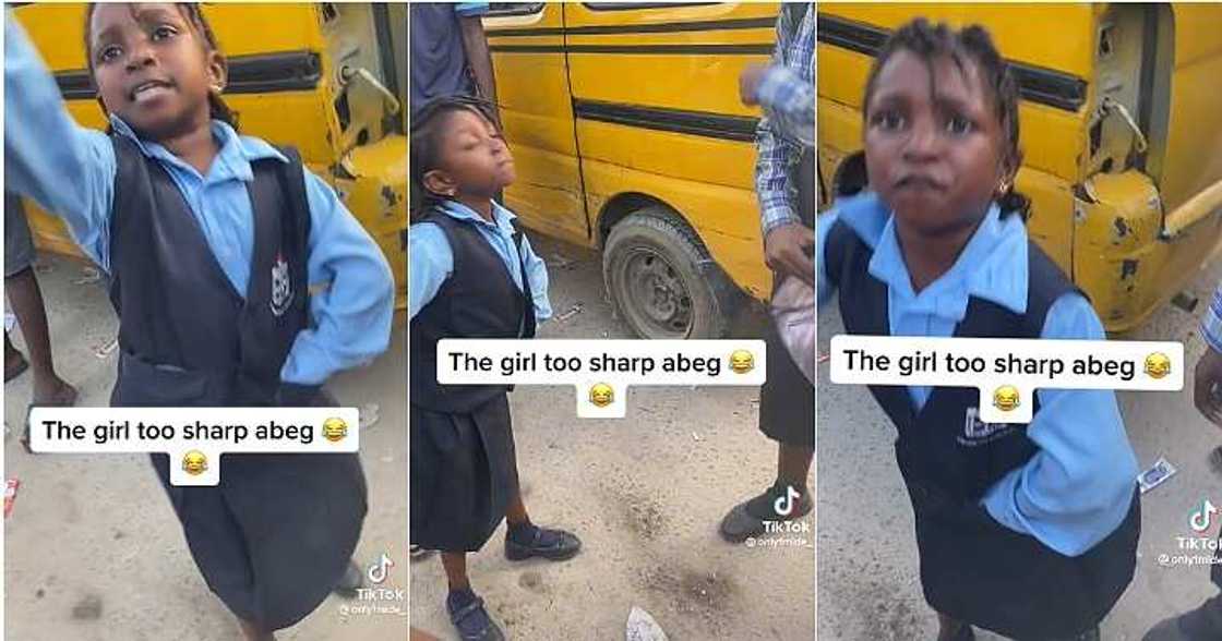 Little girl challenges bus conductor, school girl, no payment Little girl challenges bus conductor, school girl, no payment