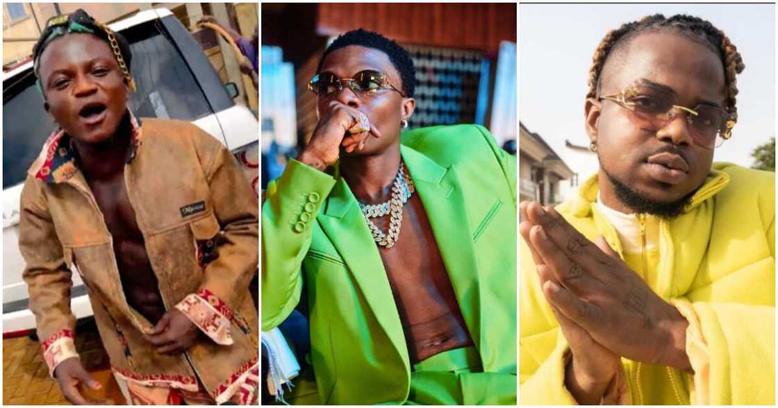 Photos of Wizkid, Portable and Rexxie Photos of Wizkid, Portable and Rexxie