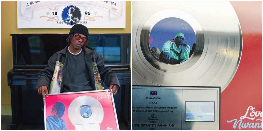 Ckay gets plaque Ckay gets plaque