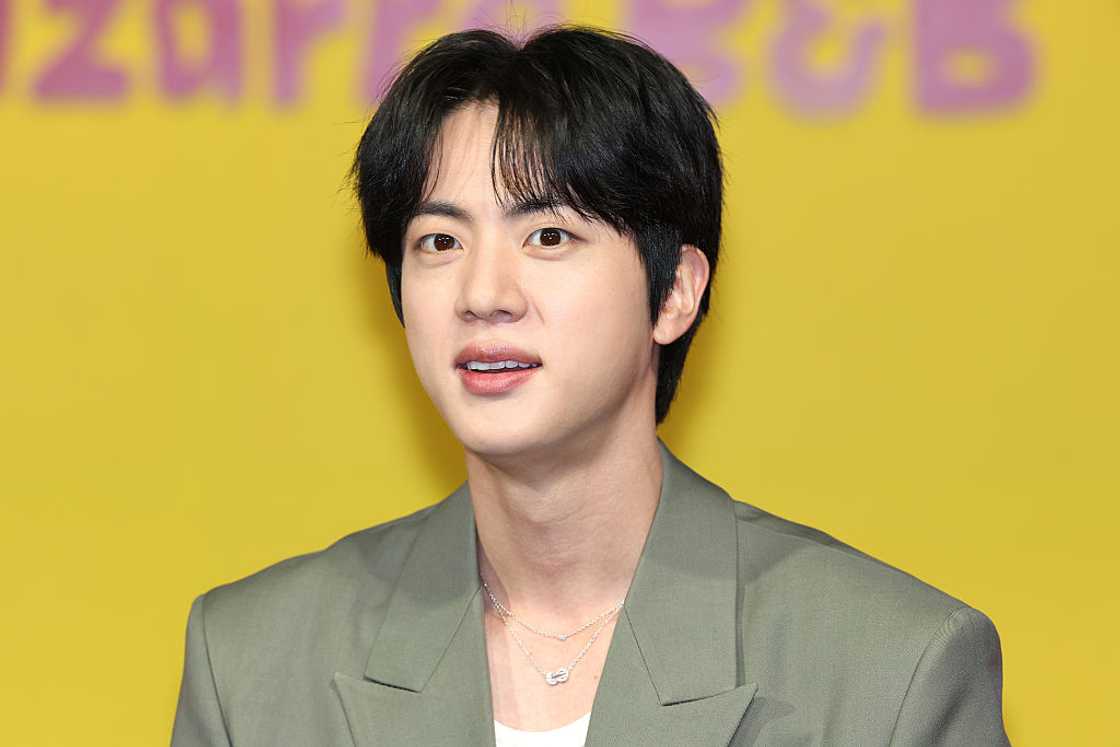 Jin of BTS at Netflix's "Kian's Bizarre B&B" Press Conference Jin of BTS at Netflix's "Kian's Bizarre B&B" Press Conference