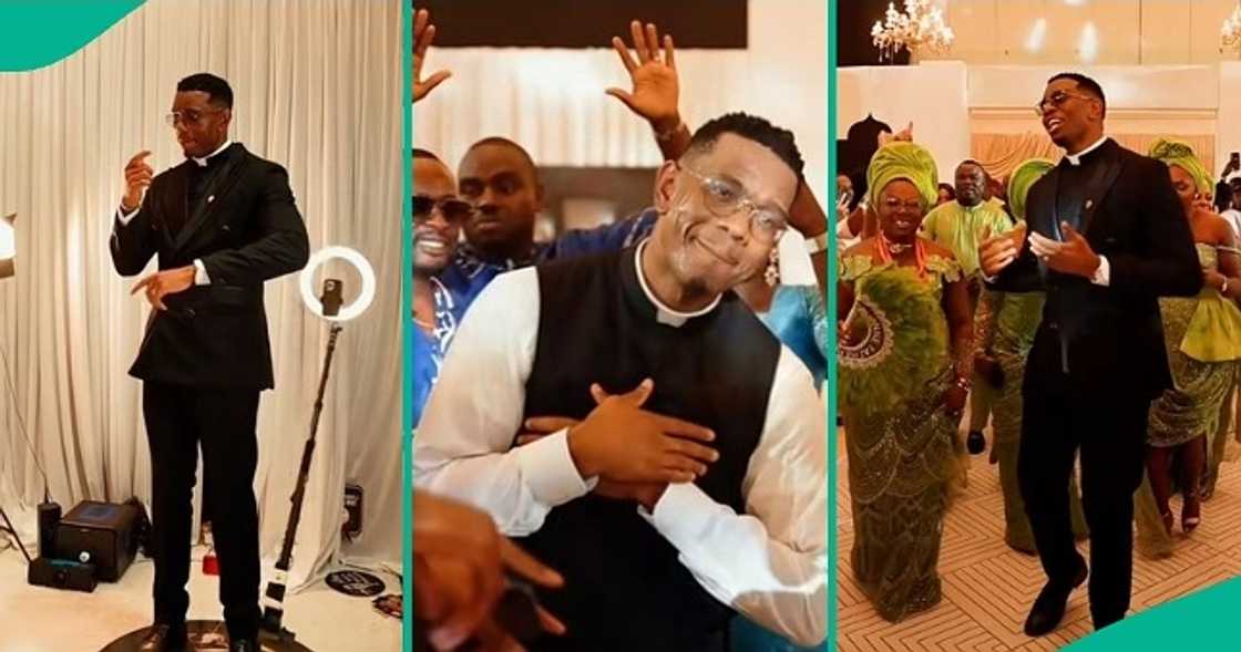 Man who left his big company, 2 degrees to become Reverend Father holds first Mass. Man who left his big company, 2 degrees to become Reverend Father holds first Mass.