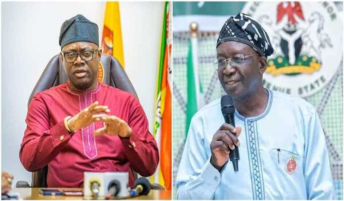 Gwamna Makinde da Ayu. Gwamna Makinde da Ayu.