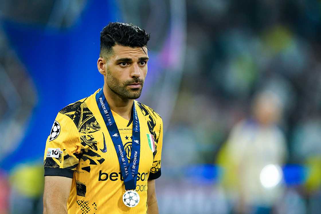 Mehdi Taremi of Internationale reacts after their loss during the UEFA Champions League Final 2025 Mehdi Taremi of Internationale reacts after their loss during the UEFA Champions League Final 2025
