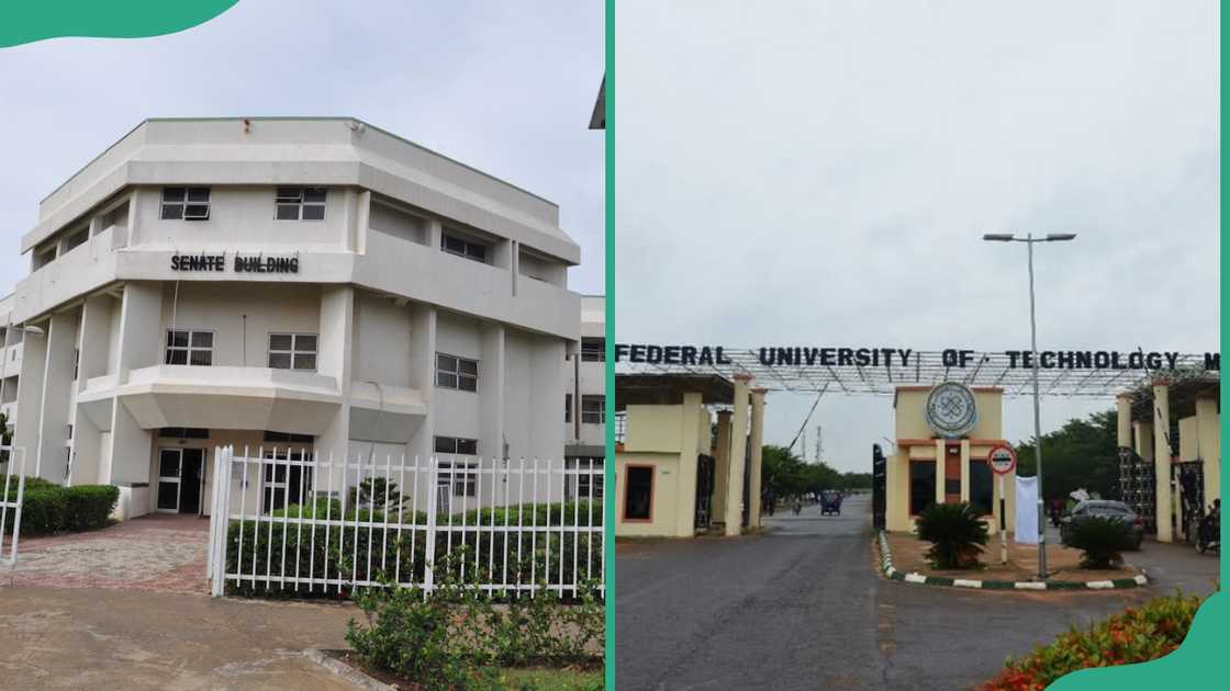 Federal University of Technology, Minna senate building and main entrance Federal University of Technology, Minna senate building and main entrance