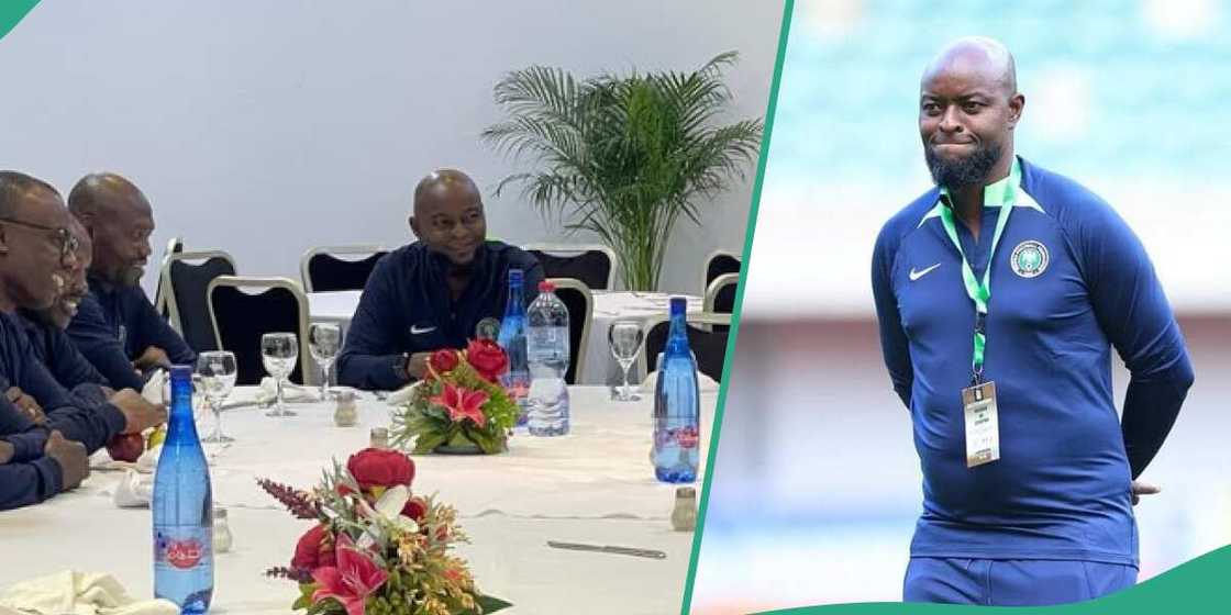Finidi holds first meeting as Super Eagles' coach Finidi holds first meeting as Super Eagles' coach
