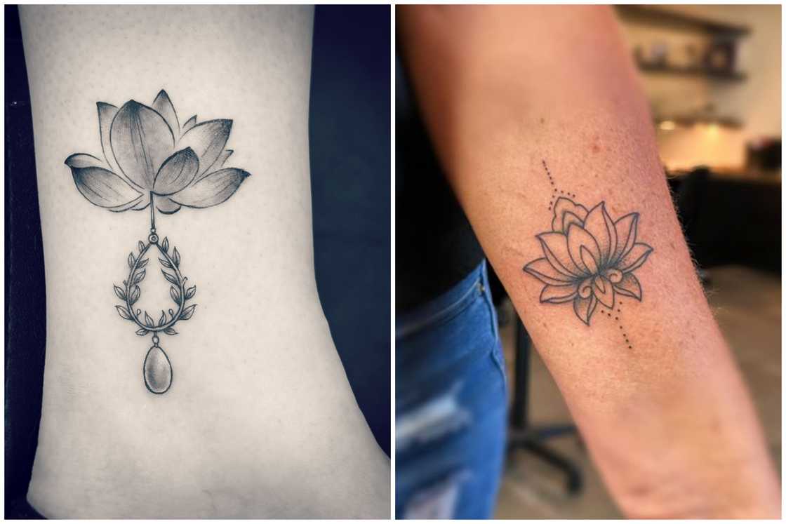 Lotus flower tattoo