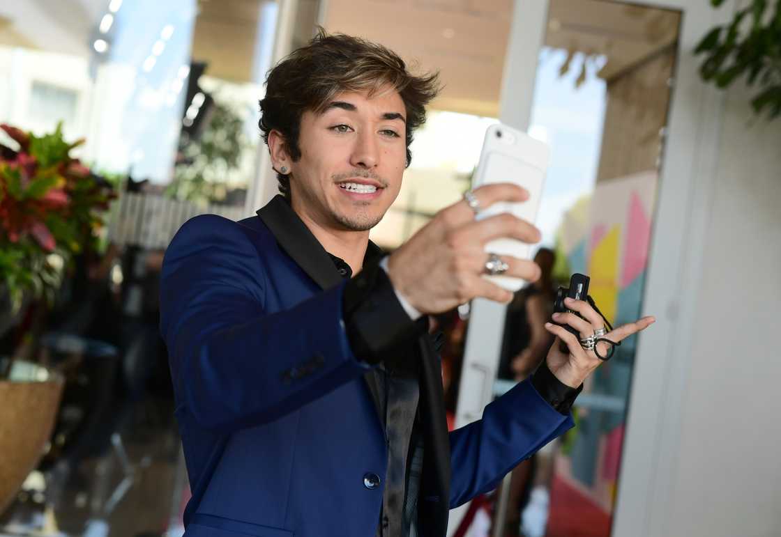 Brennen Taylor at the Streamy Awards at The Beverly Hilton Hotel in Beverly Hills, California