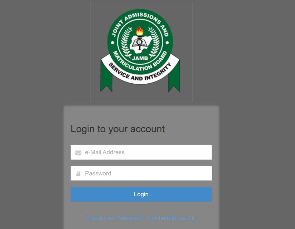 JAMB e-facility portal