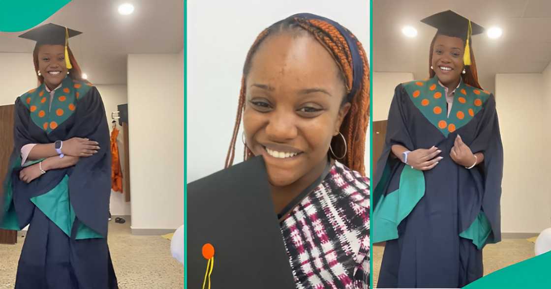 Wigwe University student shows off her matriculation gown Wigwe University student shows off her matriculation gown