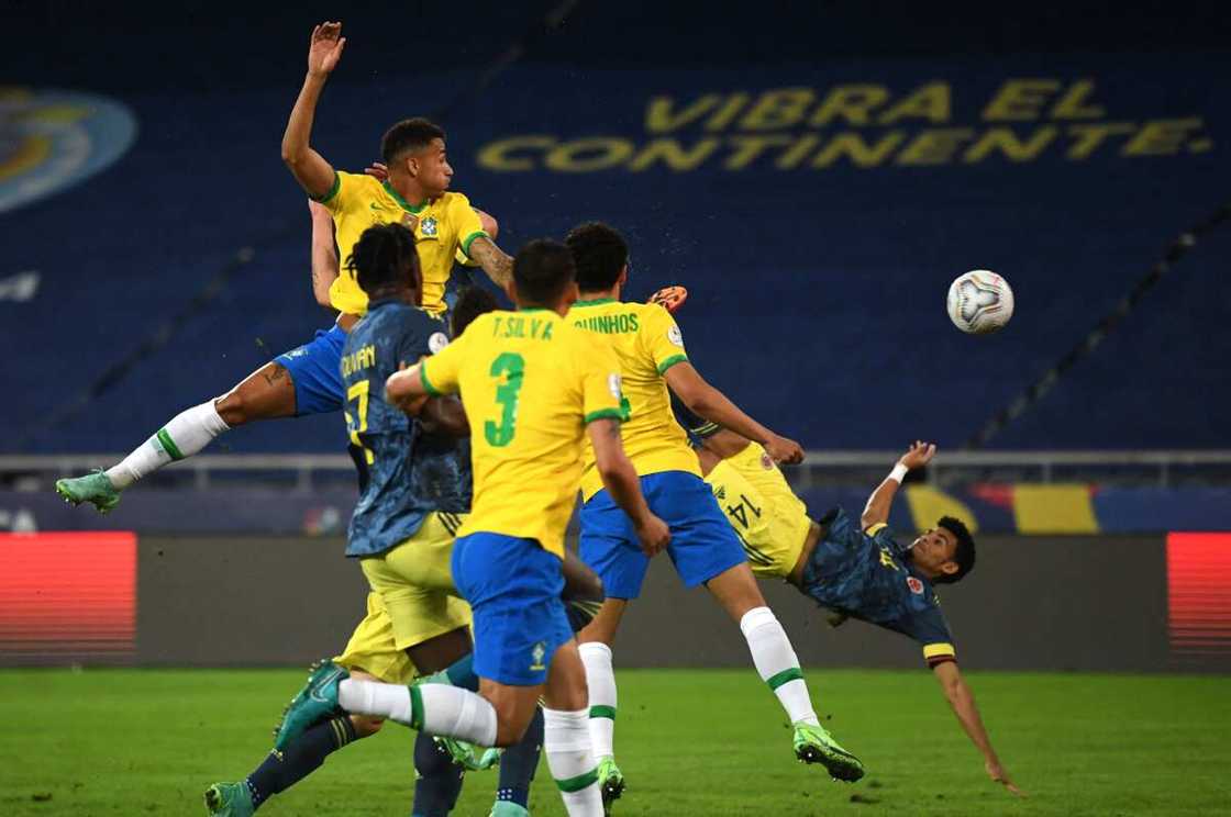 Colombia and Brazilian players. Colombia and Brazilian players.