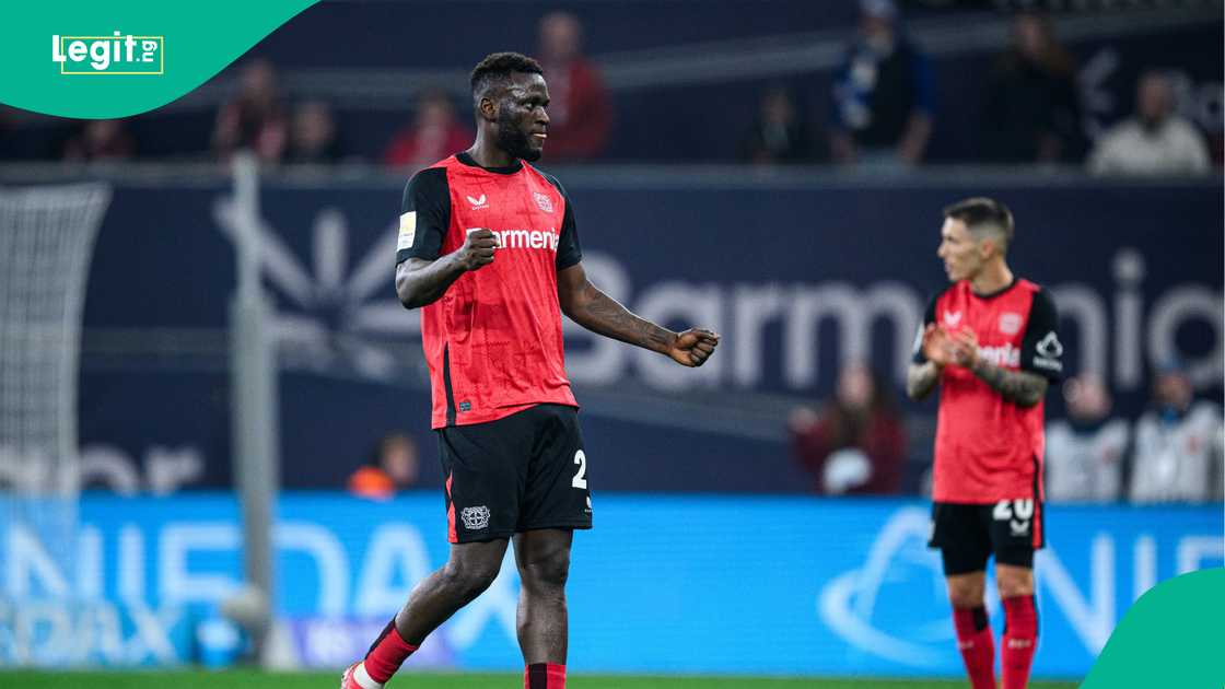 Victor Boniface, Bayer Leverkusen, Bay Arena, Leverkusen, Germany, VfL Bochum. Victor Boniface, Bayer Leverkusen, Bay Arena, Leverkusen, Germany, VfL Bochum.