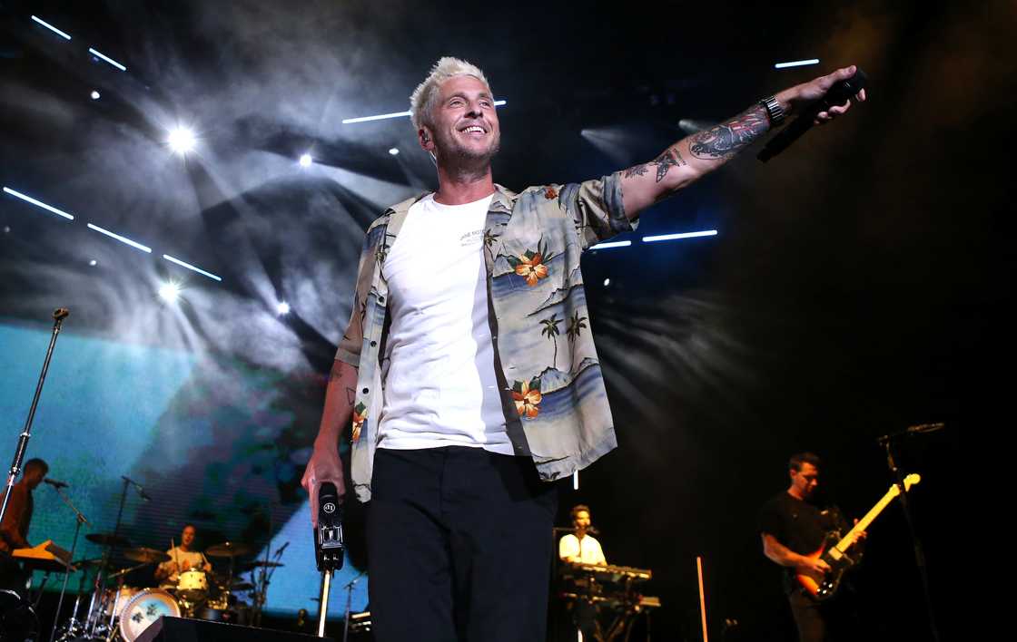 Ryan Tedder of OneRepublic performs Ryan Tedder of OneRepublic performs