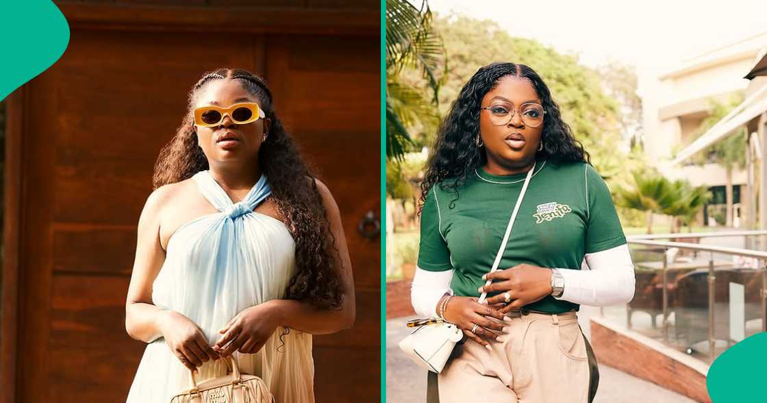 Funke Akindele reacts to a fan's question about Lamborghini on live session.