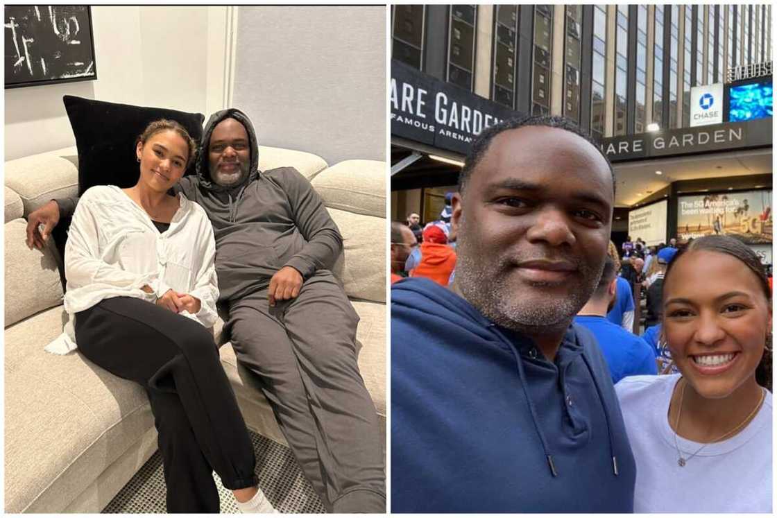 Trae Young's dad and sister Trae Young's dad and sister