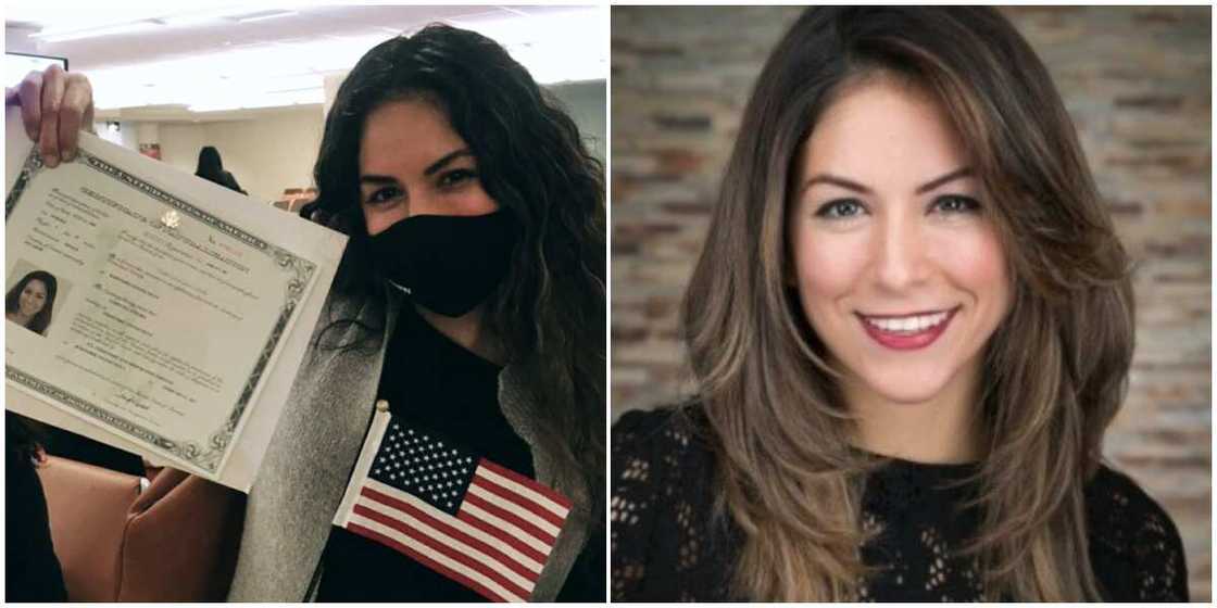 Pretty lady celebrates as she becomes American citizen, shares photo of her citizenship certificate Pretty lady celebrates as she becomes American citizen, shares photo of her citizenship certificate