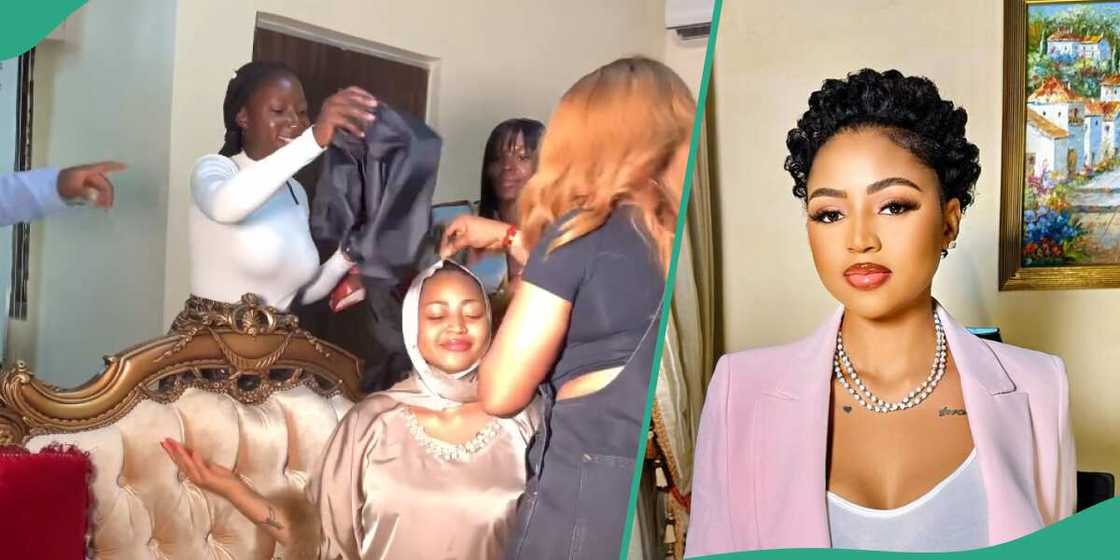 This is how Regina Daniel is received by her Makeup artist. This is how Regina Daniel is received by her Makeup artist.