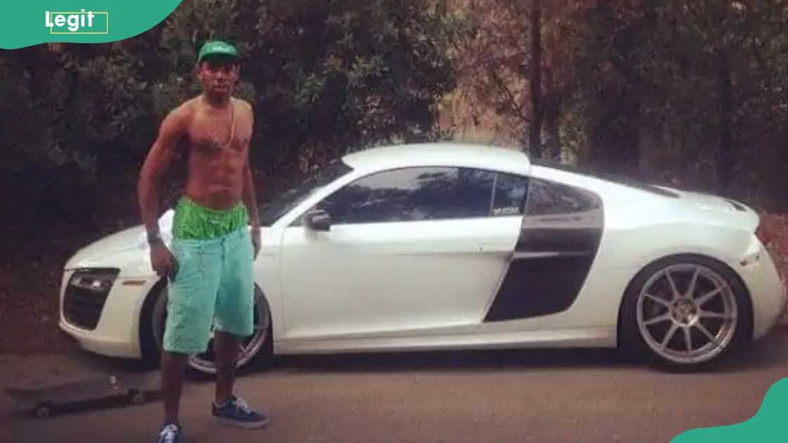 Tyler with his Audi R8