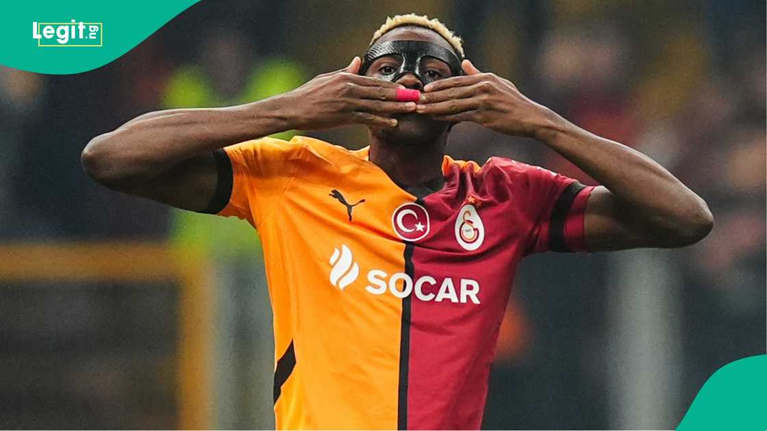 Victor Osimhen, Galatasaray, Dynamo Kyiv, Ali Sami Yen Spor Kompleksi, Istanbul, Turkiye, UEFA Europa League. Victor Osimhen, Galatasaray, Dynamo Kyiv, Ali Sami Yen Spor Kompleksi, Istanbul, Turkiye, UEFA Europa League.