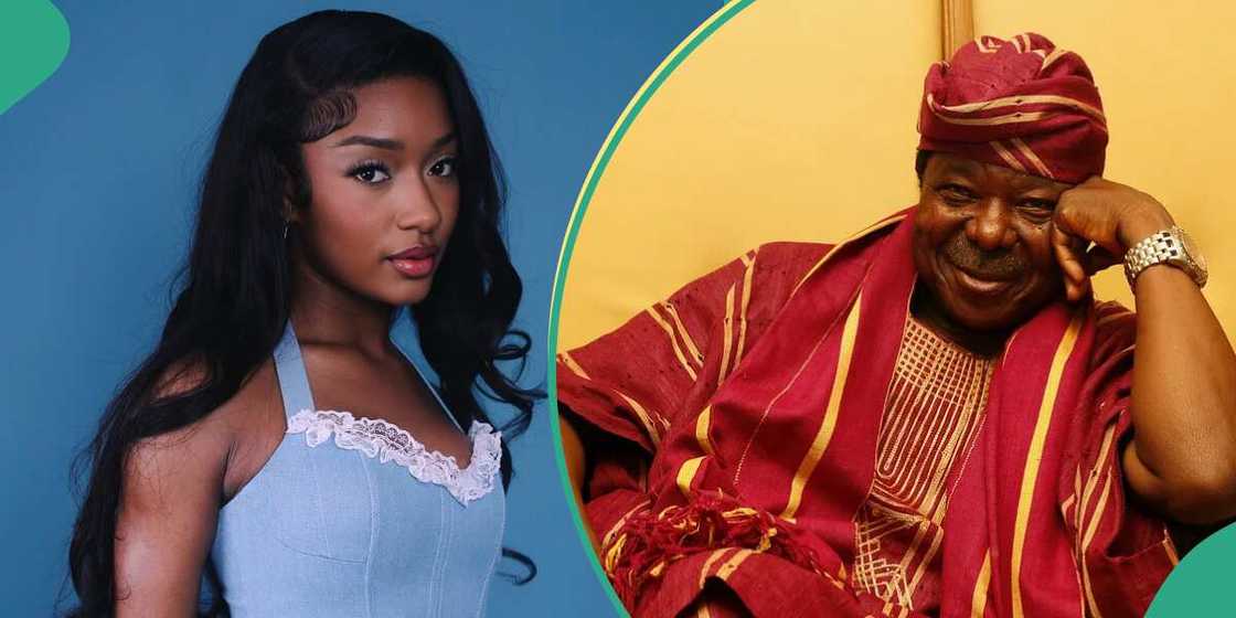 Ayra Starr and King Sunny Ade greeting drama. Ayra Starr and King Sunny Ade greeting drama.