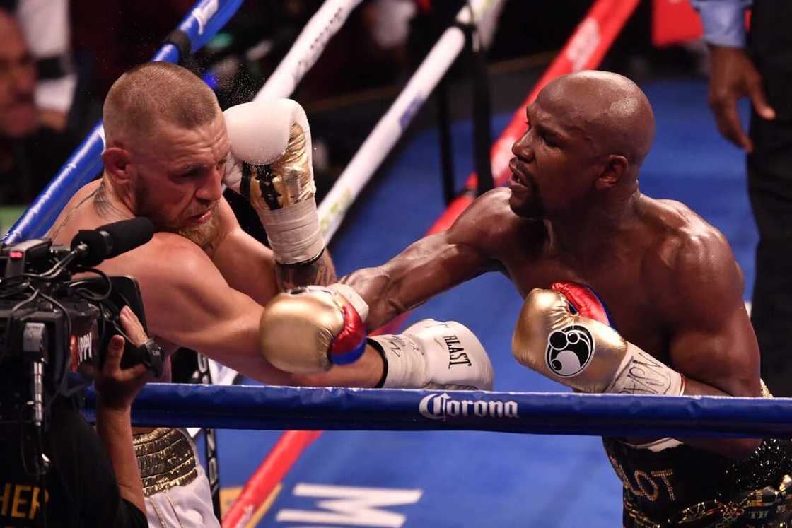 Conor McGregor and Floyd Mayweather Conor McGregor and Floyd Mayweather