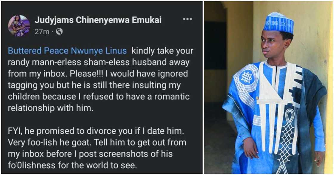 Lady calls out married man, tags his wife Lady calls out married man, tags his wife