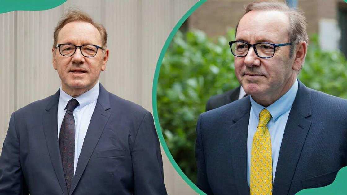 Actor Kevin Spacey arrives at Southwark Crown Court, London (L). Kevin Spacey in London, United Kingdom (R) Actor Kevin Spacey arrives at Southwark Crown Court, London (L). Kevin Spacey in London, United Kingdom (R)