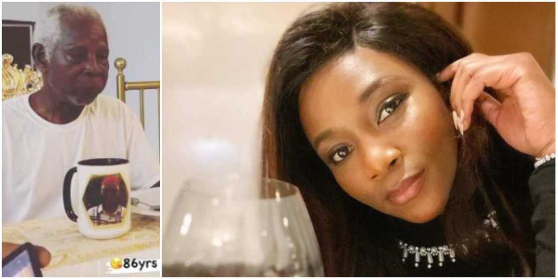 Genevieve Nnaji shows off father at 86. Genevieve Nnaji shows off father at 86.