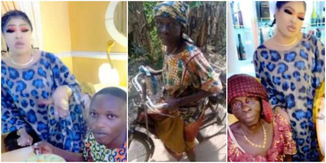 Grandson of viral elderly woman Bobrisky vowed to help cries out, says crossdresser made passes at him Grandson of viral elderly woman Bobrisky vowed to help cries out, says crossdresser made passes at him