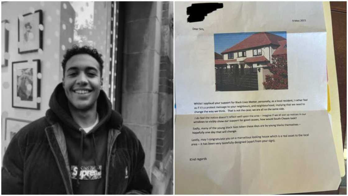 Neighbour takes photo of man's house, prints it and writes him powerful letter Neighbour takes photo of man's house, prints it and writes him powerful letter
