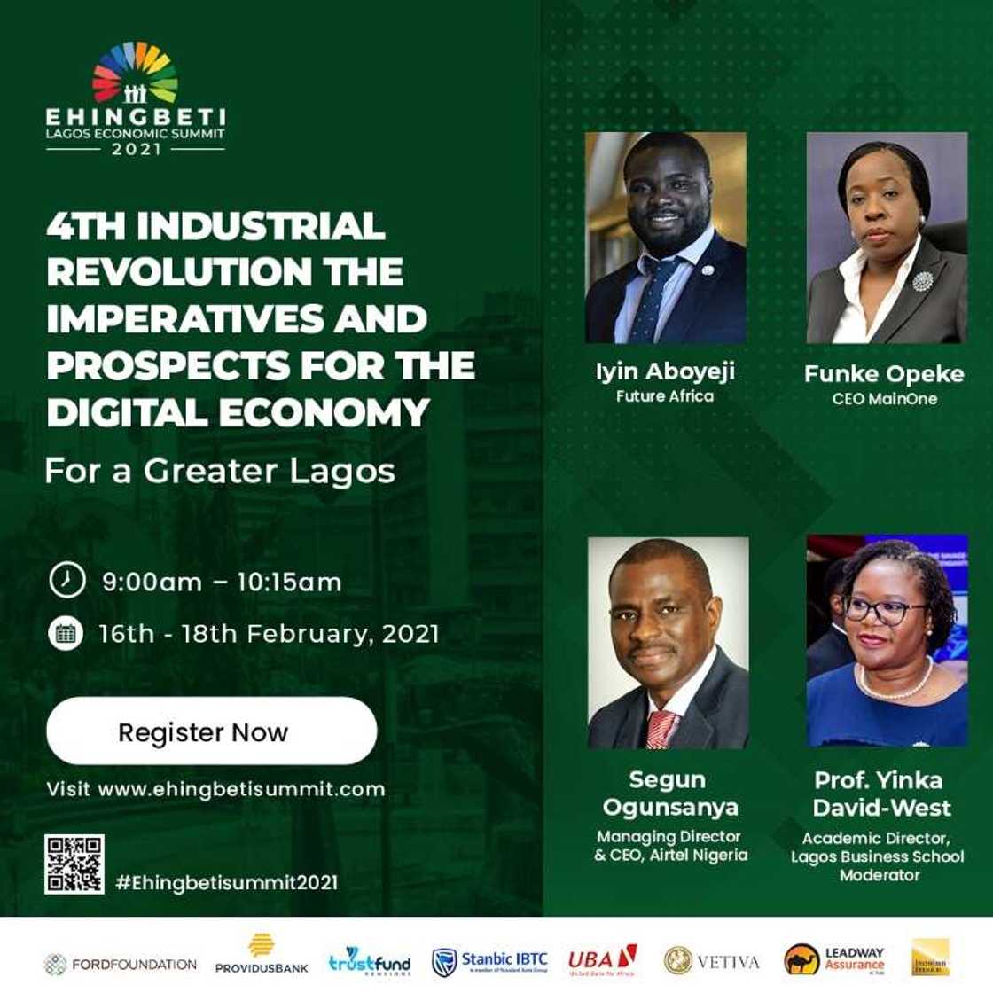 Notable speakers at the Ehingbeti Summit 2021 Notable speakers at the Ehingbeti Summit 2021