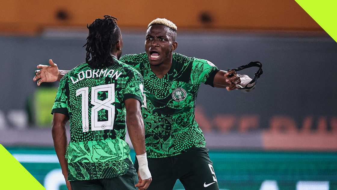 Ademola Lookman and Victor Osimhen at AFCON 2023