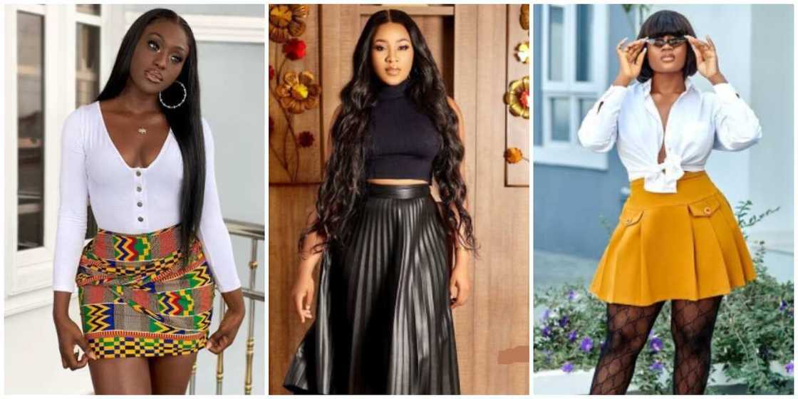 Photos of Nigerian celebrities in different skirts. Photos of Nigerian celebrities in different skirts.