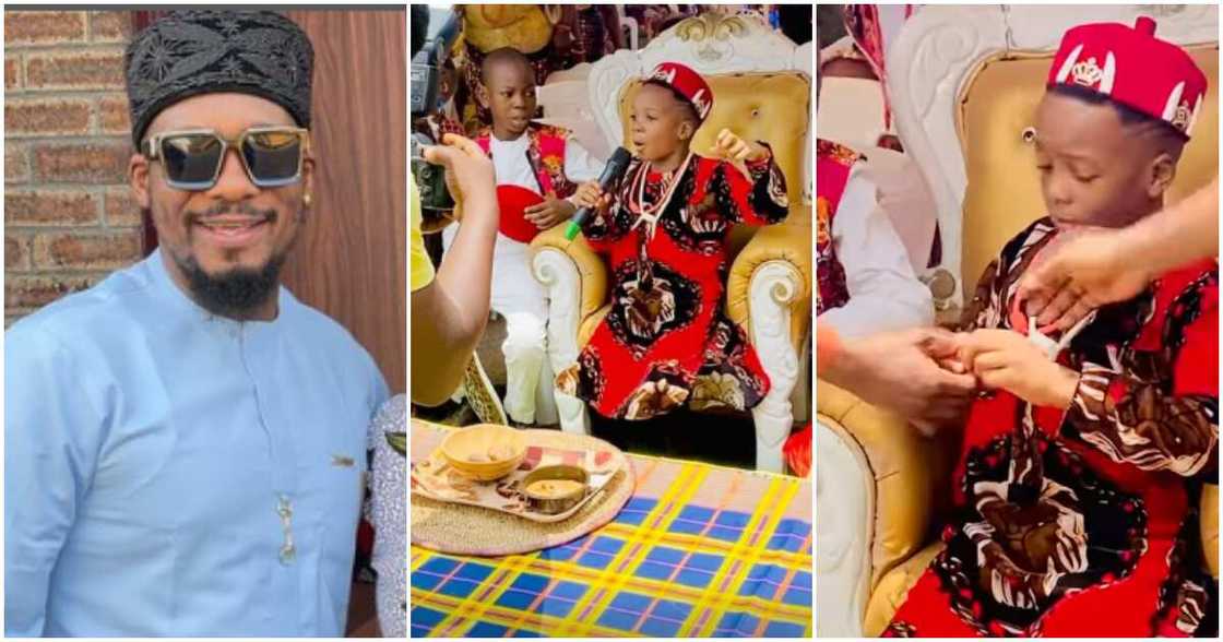 Actor Junior Pope and son Actor Junior Pope and son