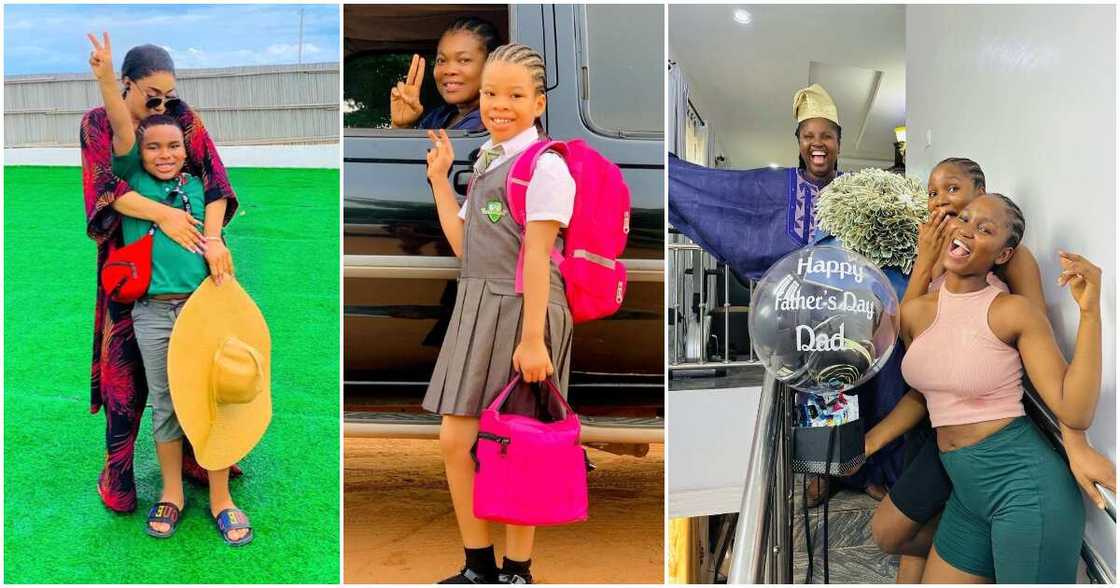 Nigerian female celebrities celebrating Father's Day.