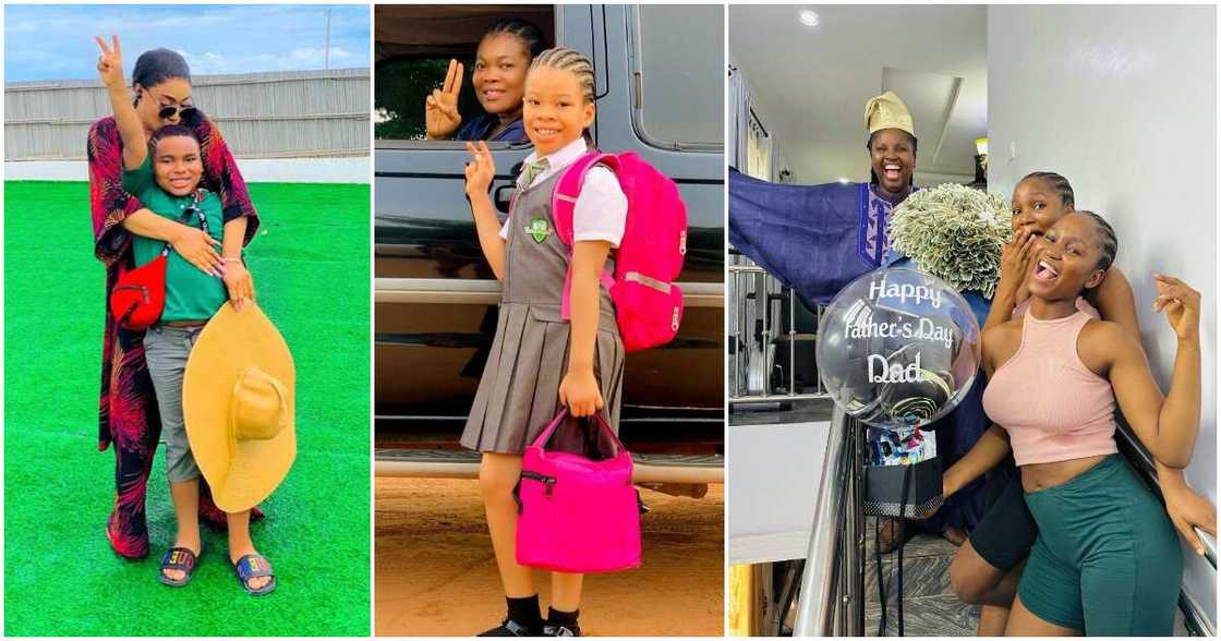 Nigerian female celebrities celebrating Father's Day. Nigerian female celebrities celebrating Father's Day.