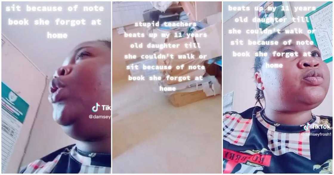 Daughter unable to walk, woman storms school Daughter unable to walk, woman storms school