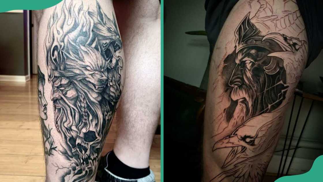 Black and grey mythical creature Black and grey mythical creature