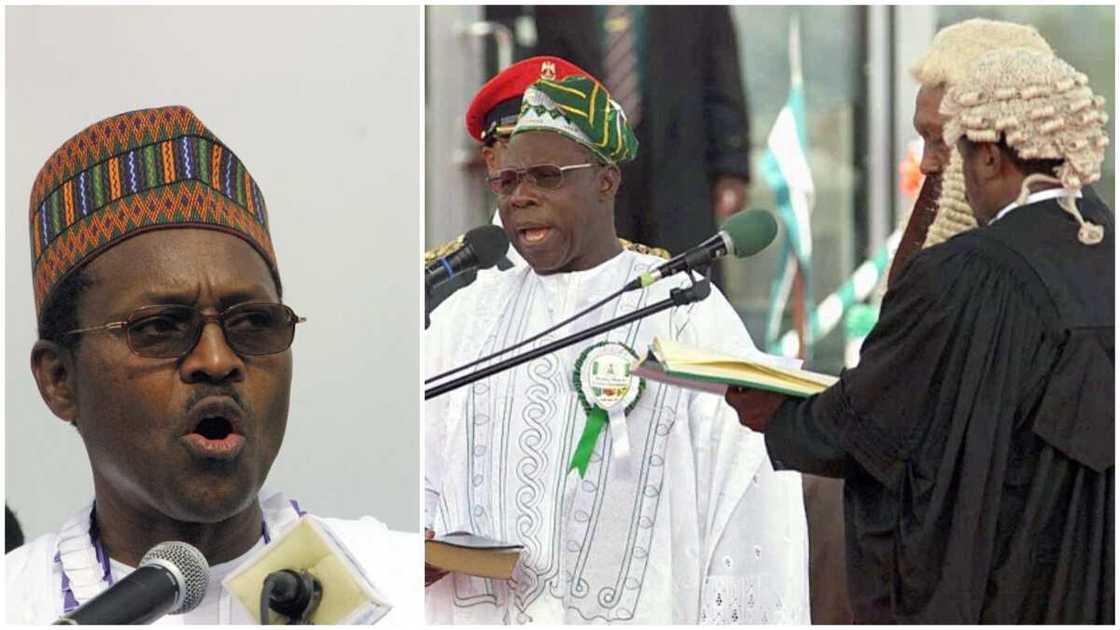 Buhari and Obasanjo 2003/Inauguration/Tinubu's swearing-in Buhari and Obasanjo 2003/Inauguration/Tinubu's swearing-in
