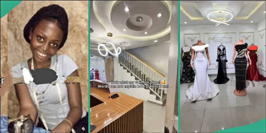 Lady who owns luxury fashion house shares transformation