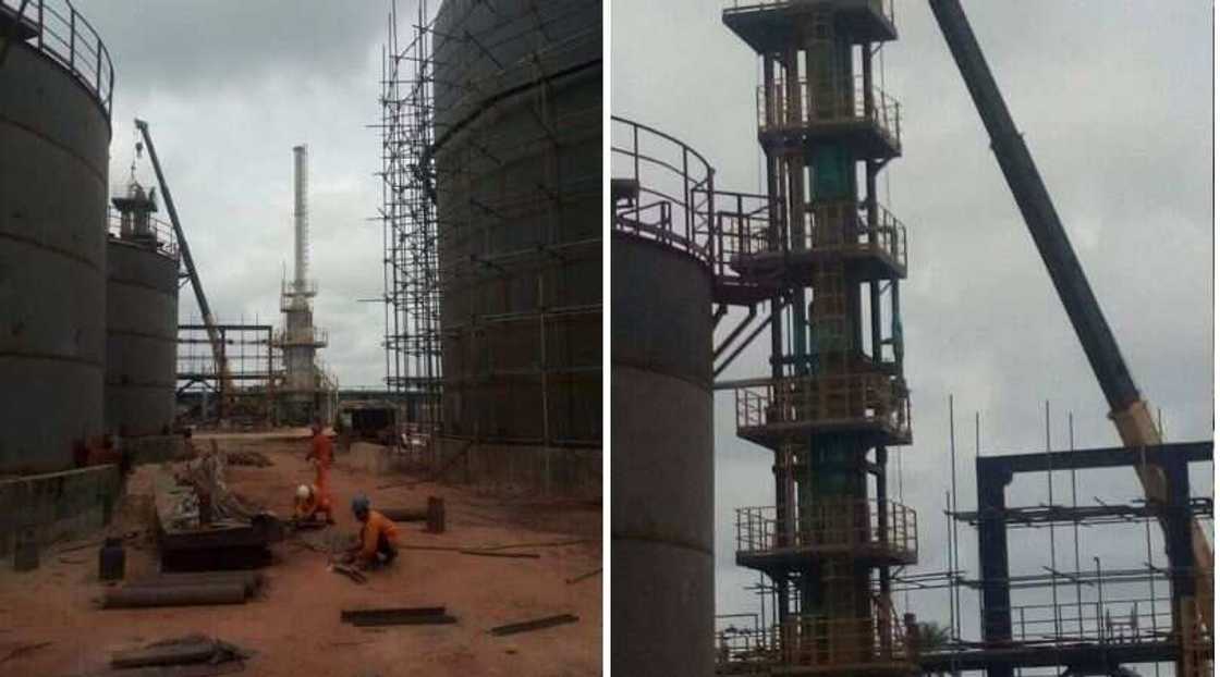 Edo state govt newly built modular refinery at 70% completion Edo state govt newly built modular refinery at 70% completion