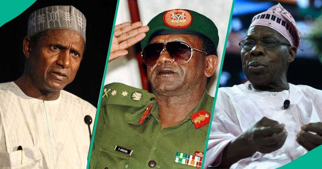 Former Nigerian President Olusegun Obasanjo revealed how Sani Abacha plotted to assassinate him, Musa Yar'Adua, and MKO Abiola. Former Nigerian President Olusegun Obasanjo revealed how Sani Abacha plotted to assassinate him, Musa Yar'Adua, and MKO Abiola.