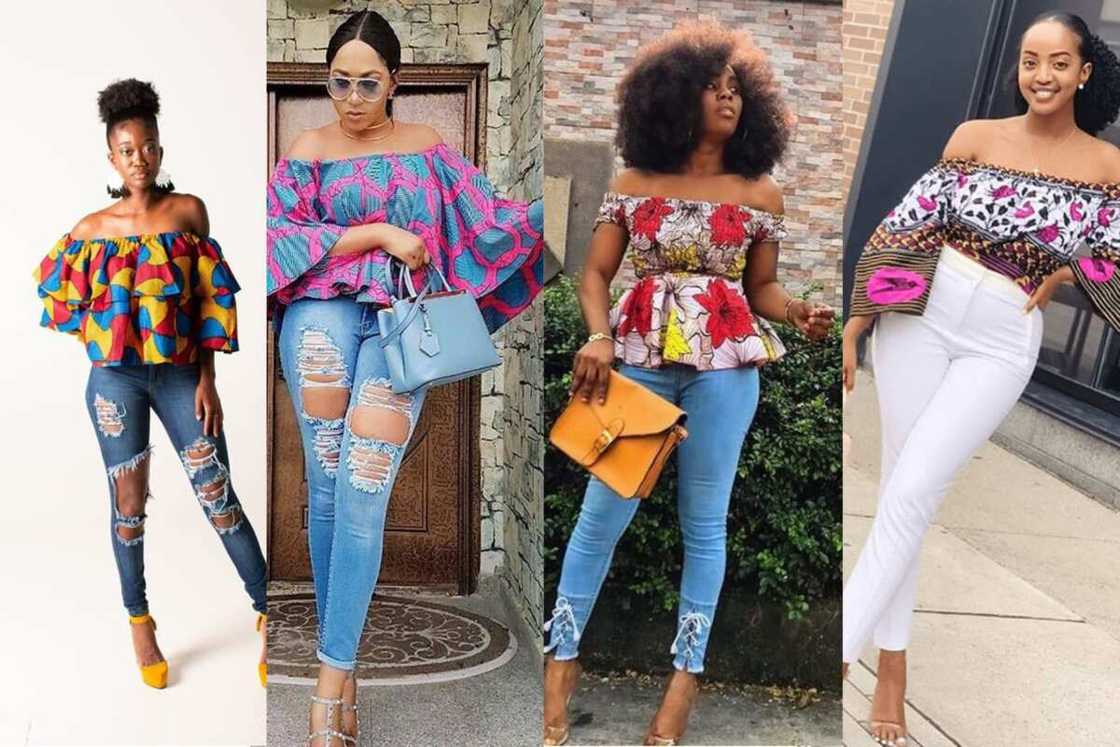 Latest ankara tops on jeans 2018 2025