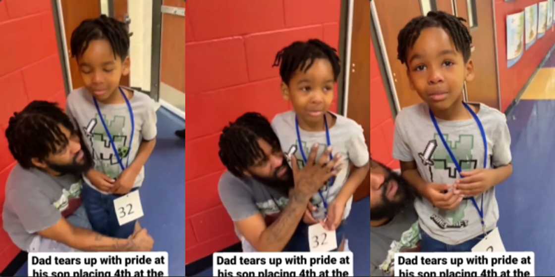 Emotional Moment Father Cries With Joy As Son Emerges 4th at Spelling Bee Competition Emotional Moment Father Cries With Joy As Son Emerges 4th at Spelling Bee Competition