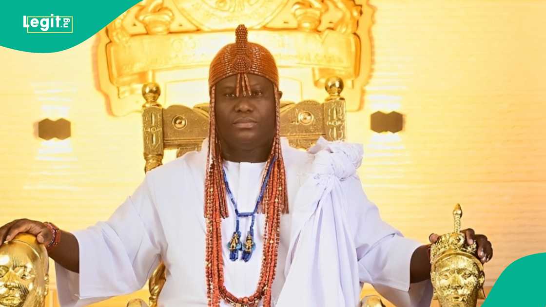 Ooni of ife and billlionaire businessman Obi Jackson meet at event in Lagos state Ooni of ife and billlionaire businessman Obi Jackson meet at event in Lagos state