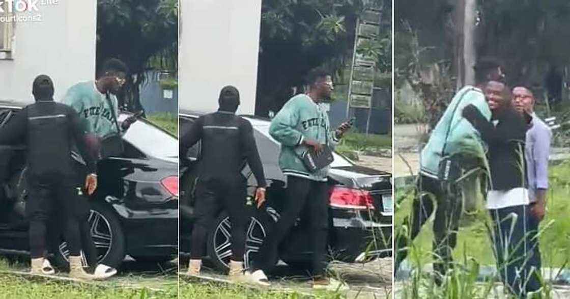 UNIPORT student hires bouncer, arrives school in grand style UNIPORT student hires bouncer, arrives school in grand style