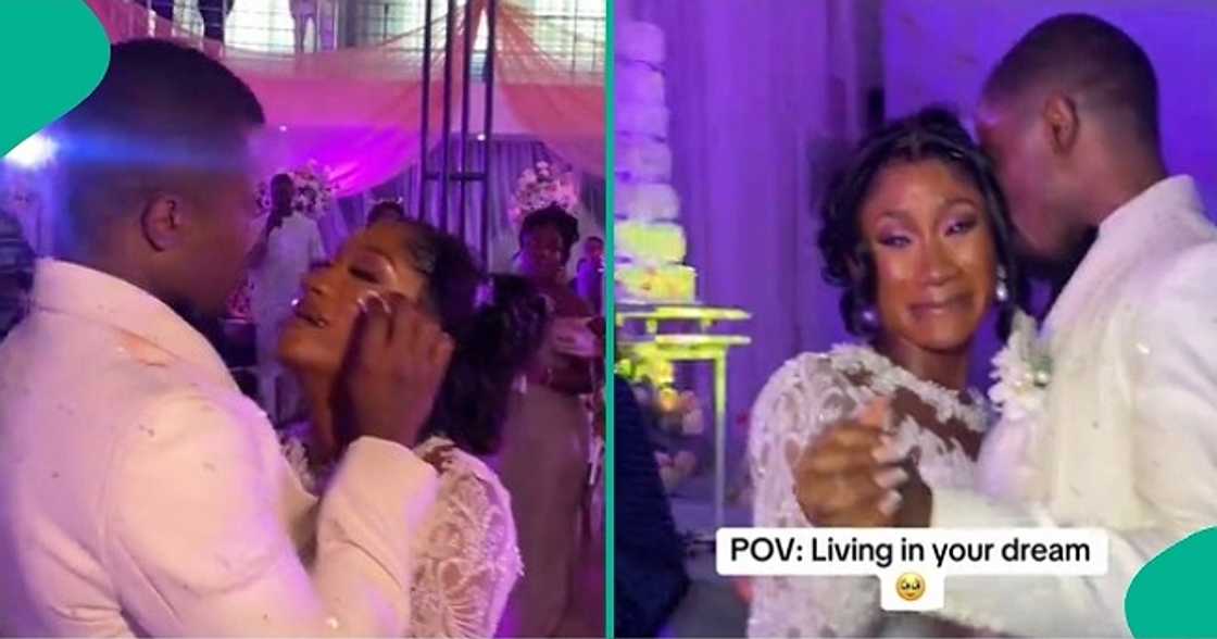 Nigerian couple sheds tears on wedding day