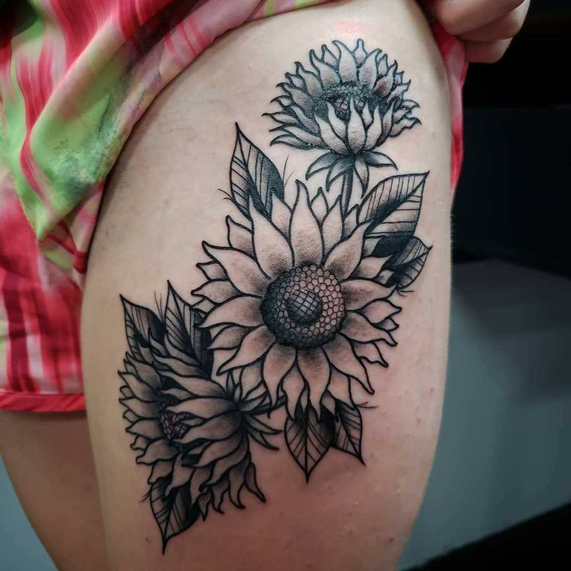 Sunflower tattoo