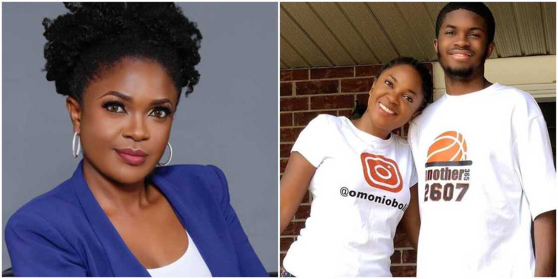 Omoni Oboli and her son Omoni Oboli and her son