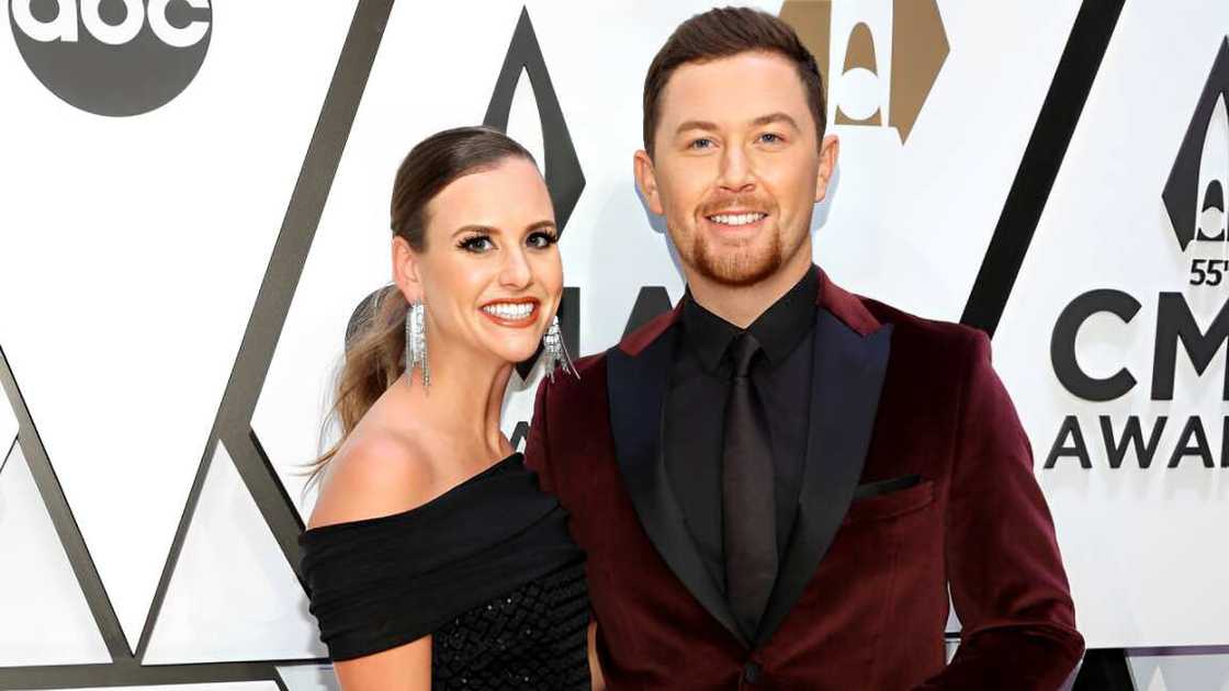 Gabi Dugal and Scotty McCreery at the Bridgestone Arena on 10 November 2021 in Nashville, Tennessee. Gabi Dugal and Scotty McCreery at the Bridgestone Arena on 10 November 2021 in Nashville, Tennessee.